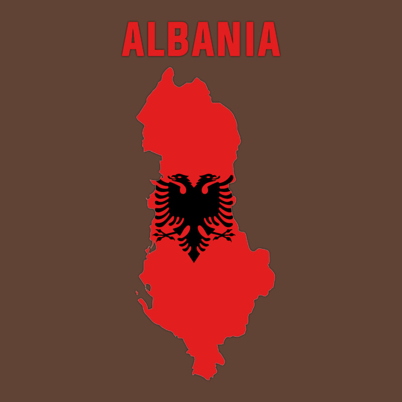 Albanian Flag Inside Map Of Albania Tumblr T-shirt | Artistshot