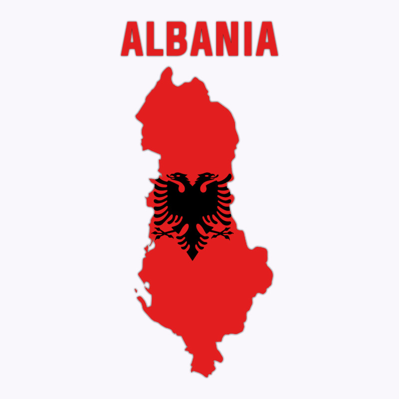 Albanian Flag Inside Map Of Albania Tumblr Tank Top | Artistshot