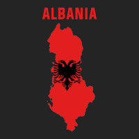 Albanian Flag Inside Map Of Albania Tumblr 3/4 Sleeve Shirt | Artistshot