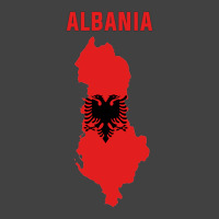 Albanian Flag Inside Map Of Albania Tumblr Vintage T-shirt | Artistshot