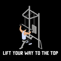 Lift Your Way To The Top Gym Quote Men's 3/4 Sleeve Pajama Set | Artistshot