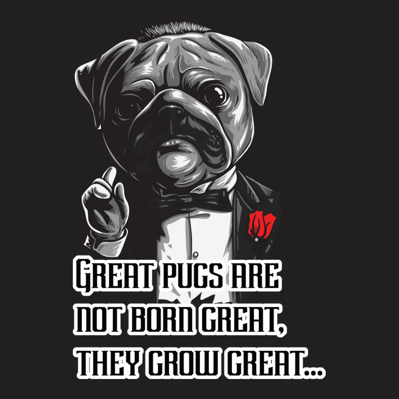 Pugfather Blue T-Shirt by abolilakdd | Artistshot