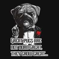 Pugfather Blue Graphic T-shirt | Artistshot