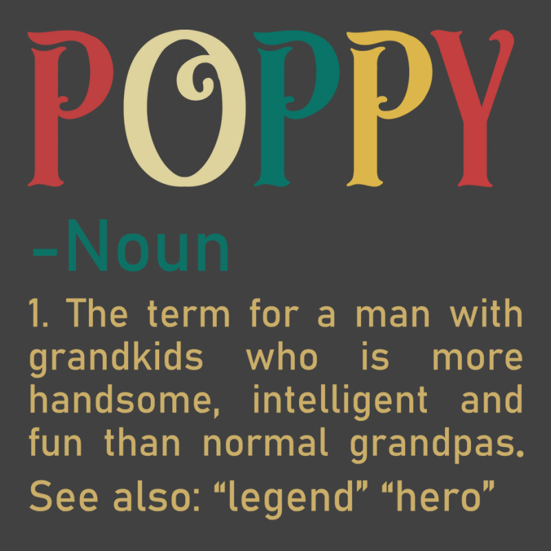 Funny Grandpa Saying Dictionary Poppy Retro Vintage T-shirt | Artistshot