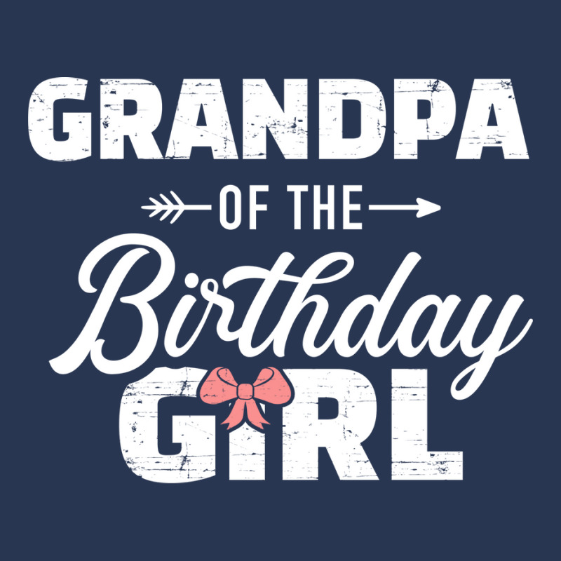 Grandpa Of The Birthday Granddaughter Girl Nature Men Denim Jacket | Artistshot