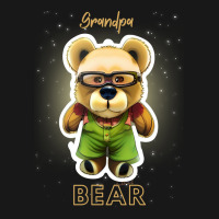 Cute Grandpa Teddy Bear 70s Flannel Shirt | Artistshot