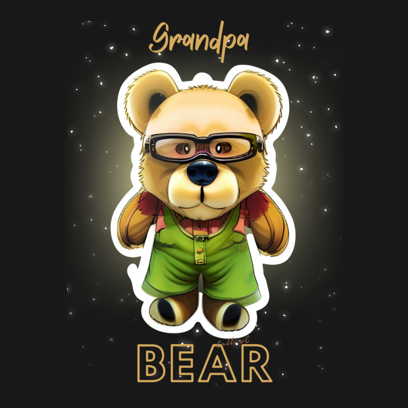 Cute Grandpa Teddy Bear 70s Flannel Shirt by thanetsadib | Artistshot