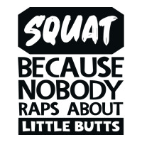 Squat Because Nobody Raps About Little Butts Aesth Crop Top | Artistshot