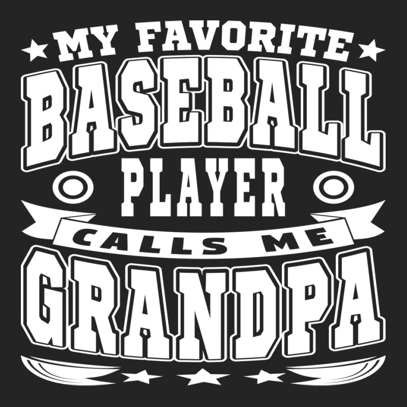 My Favorite Baseball Player Calls Me Grandpa Text 3/4 Sleeve Shirt | Artistshot