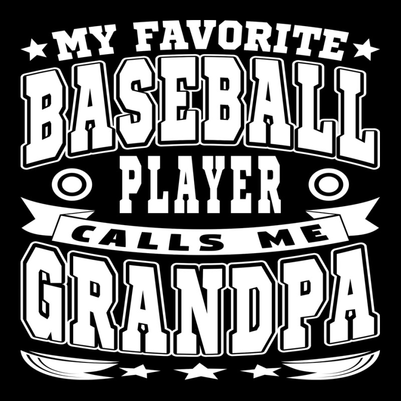 My Favorite Baseball Player Calls Me Grandpa Text Men's 3/4 Sleeve Pajama Set | Artistshot