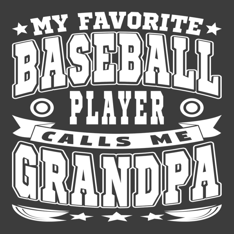 My Favorite Baseball Player Calls Me Grandpa Text Men's Polo Shirt | Artistshot