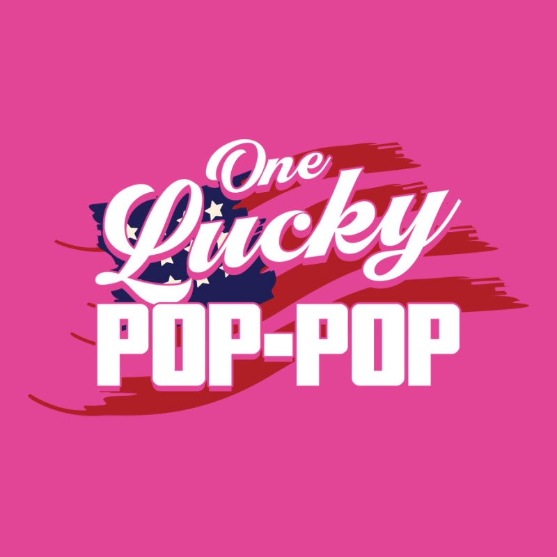 One Lucky Poppop Father Grandpa Hipster T-shirt | Artistshot