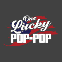 One Lucky Poppop Father Grandpa Hipster Vintage T-shirt | Artistshot