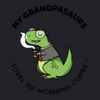 Grandpasaurs Loves His Morning Coffee Vintage Unisex Sherpa-lined Denim Jacket | Artistshot