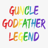 Guncle Godfather Legend Uncle Gay Hippie Ladies Fitted T-shirt | Artistshot