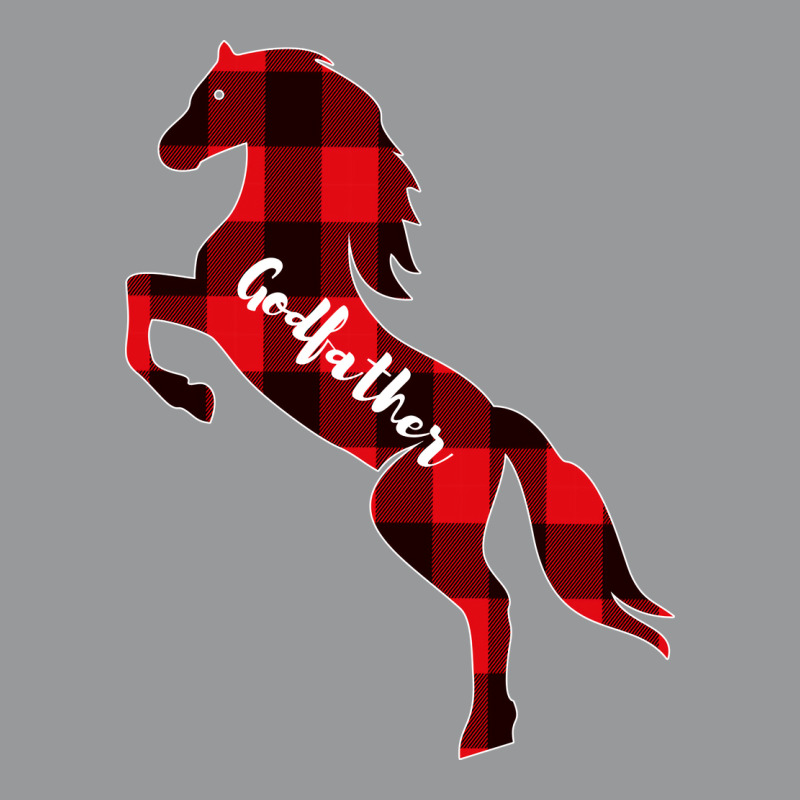 Red Plaid Horse Godfather Girl Crewneck Sweatshirt | Artistshot