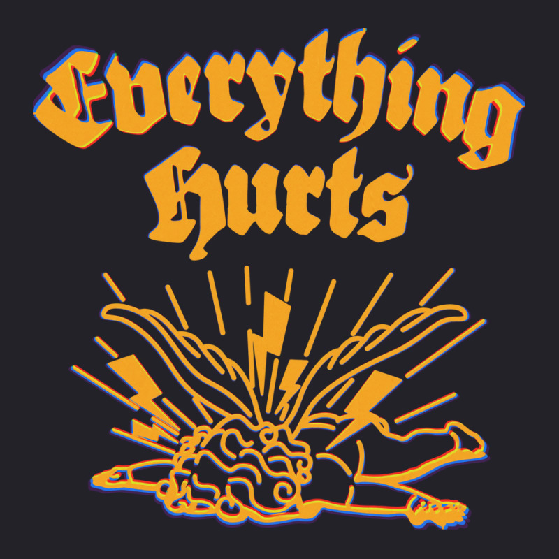 Everything Hurts Funny Unisex Sherpa-lined Denim Jacket | Artistshot