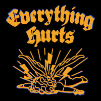 Everything Hurts Funny Zipper Hoodie | Artistshot