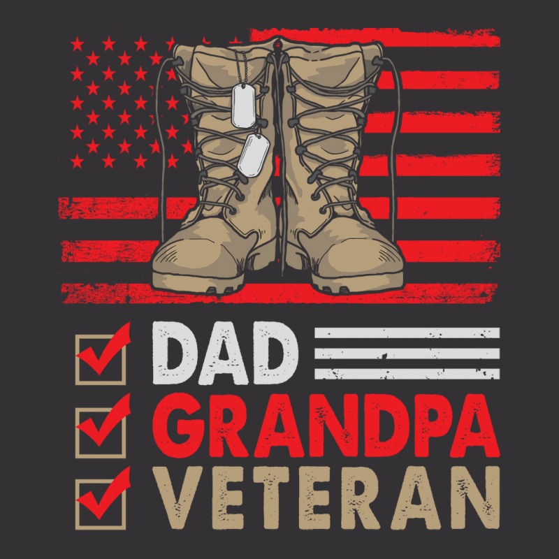 Dad Grandpa Veteran Vintage Favorite Holiday Veter Vintage Hoodie | Artistshot