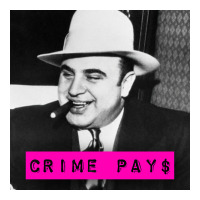 Crime Pays Feat Al Capone 70s 3/4 Sleeve Shirt | Artistshot