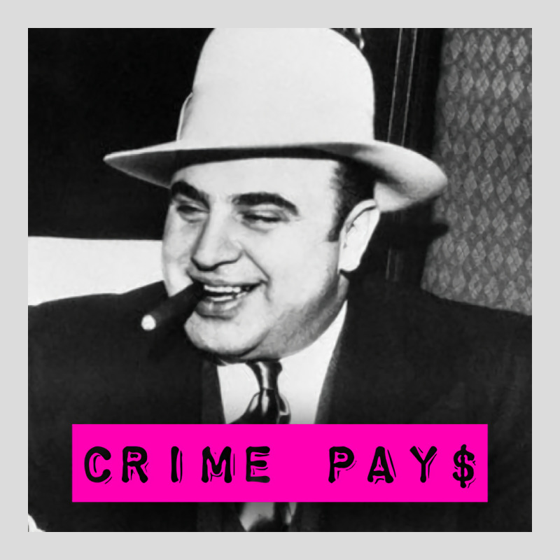 Crime Pays Feat Al Capone 70s Men's Polo Shirt | Artistshot