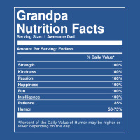 Grandpa Nutrition Facts Fathers Day Travel T-shirt | Artistshot