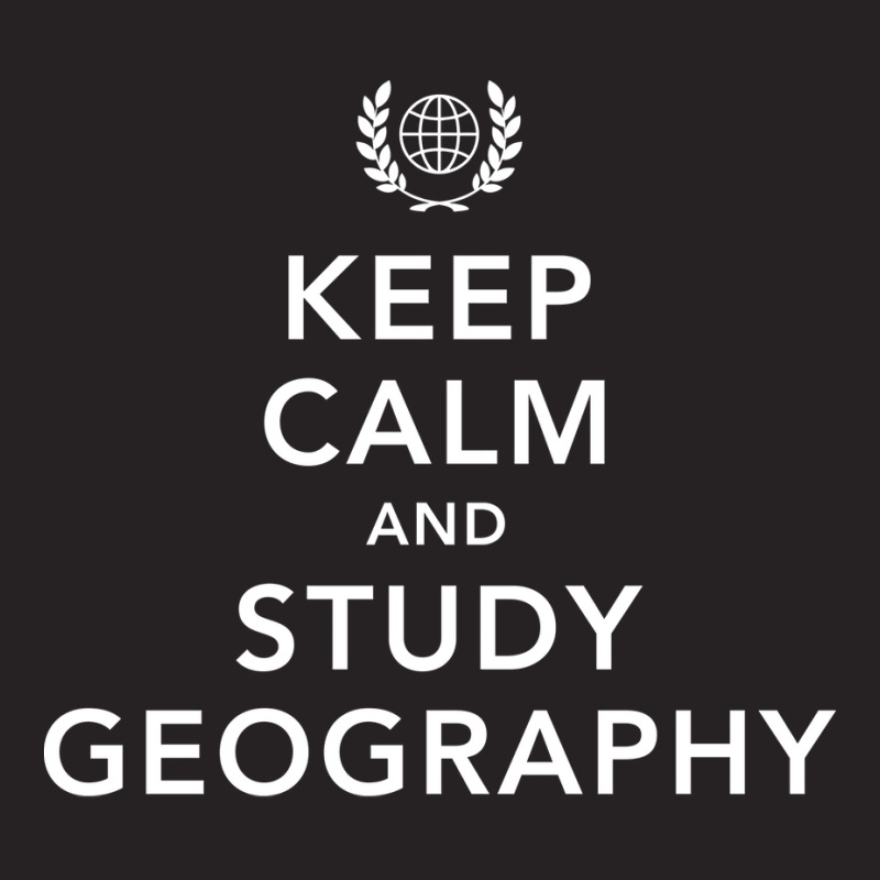 Keep Calm And Study Geography Student Geographer T Vintage Cap | Artistshot