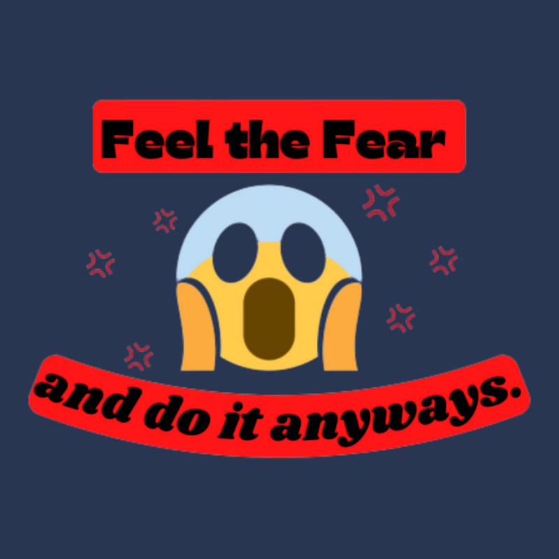 Feel The Fear And Do It Anyway Quote Aesthetic Men Denim Jacket by rosurarialas3 | Artistshot