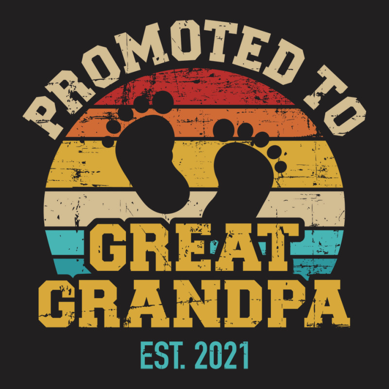 Promoted To Great Grandpa 2021 Vintage Aesthetic T-shirt | Artistshot