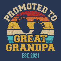 Promoted To Great Grandpa 2021 Vintage Aesthetic Men Denim Jacket | Artistshot