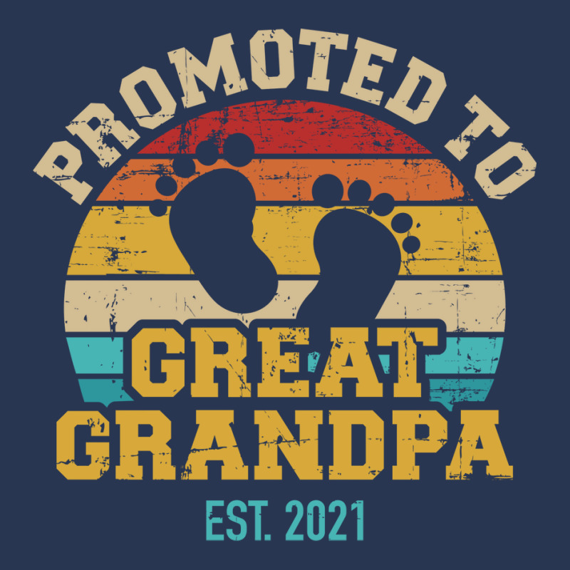 Promoted To Great Grandpa 2021 Vintage Aesthetic Men Denim Jacket | Artistshot