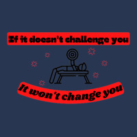 If It Doesnt Challenge You It Wont Change You Quot Men Denim Jacket | Artistshot