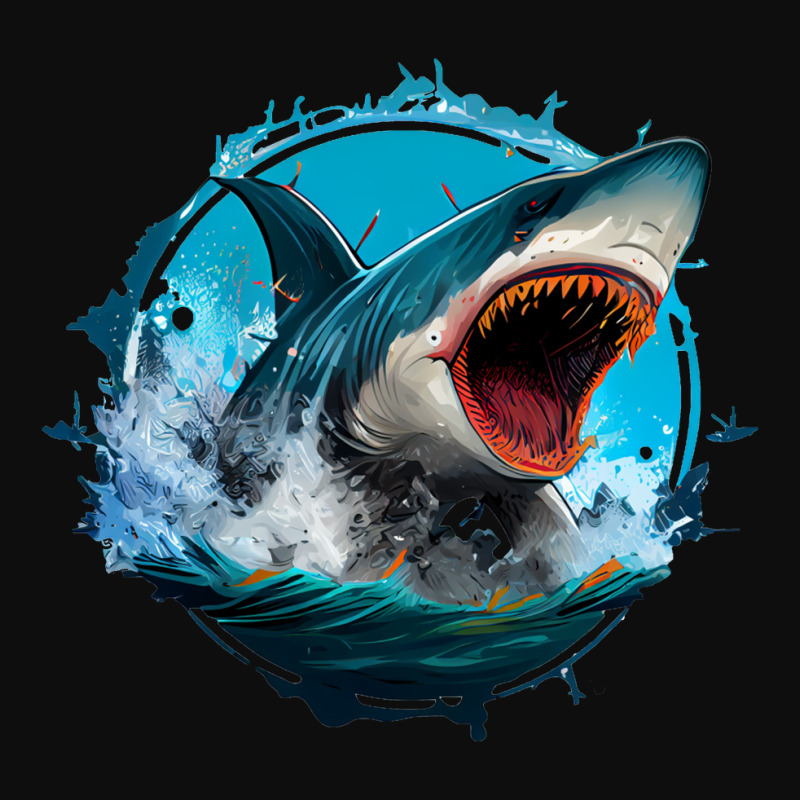 Shark Angry Crop Top by DamonHart | Artistshot