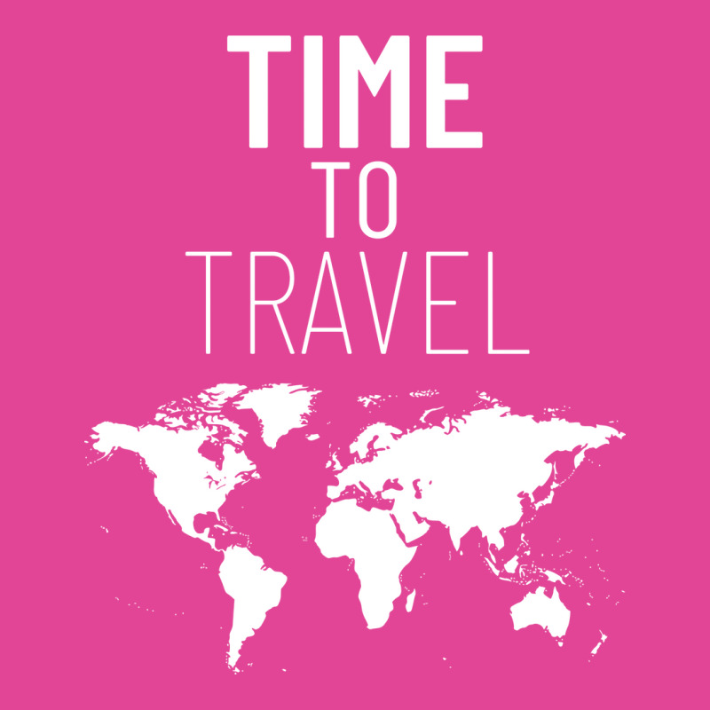 Time To Travel World Map T-shirt | Artistshot