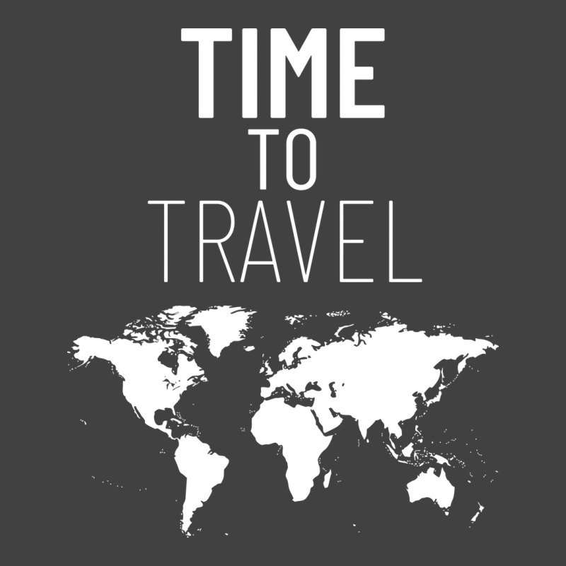 Time To Travel World Map Vintage T-shirt | Artistshot