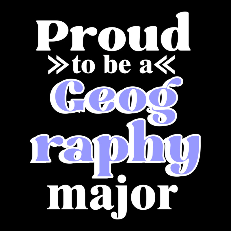 Custom Proud To Be A Geography Major Tumblr Cropped Hoodie By