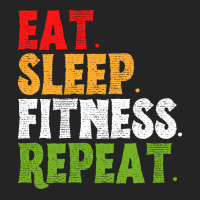 Eat Sleep Fitness Repeat Fitness Lover Red 3/4 Sleeve Shirt | Artistshot