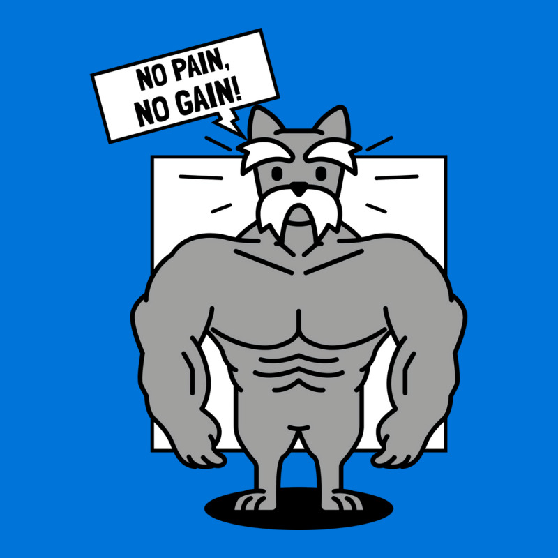 No Pain No Gain Gym Dog Cute Graphic T-shirt by horathmheannj | Artistshot