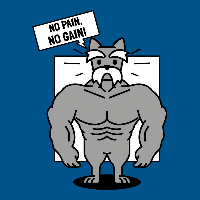 No Pain No Gain Gym Dog Cute Classic T-shirt by horathmheannj | Artistshot