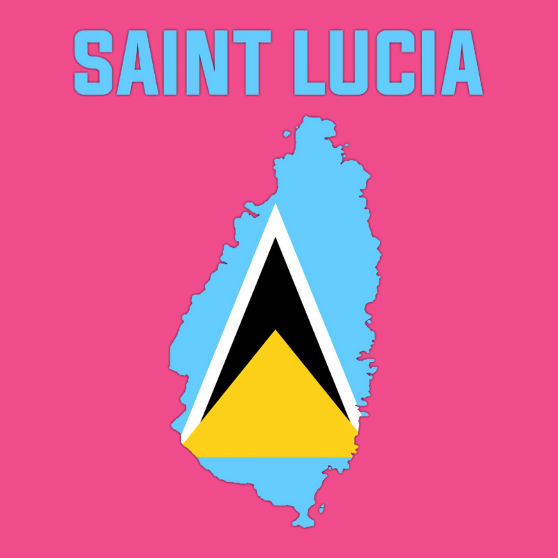 Saint Lucian Flag Inside Map Of Saint Lucia Vintag Crewneck Sweatshirt | Artistshot