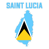 Saint Lucian Flag Inside Map Of Saint Lucia Vintag Men's T-shirt Pajama Set | Artistshot