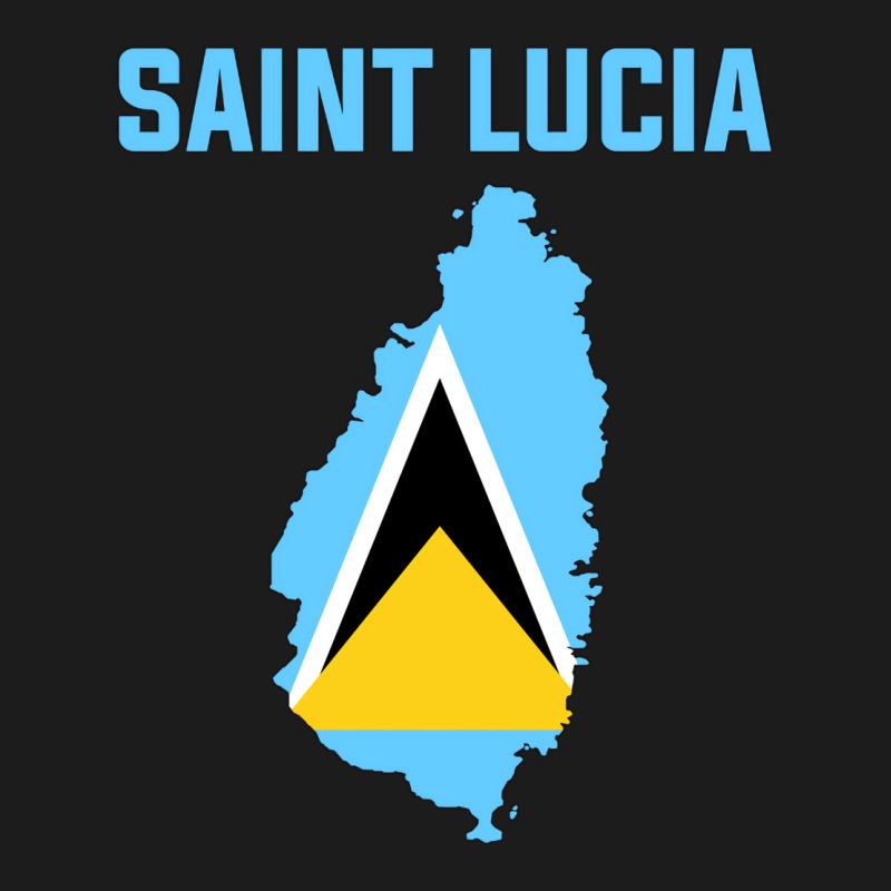 Saint Lucian Flag Inside Map Of Saint Lucia Vintag Hoodie & Jogger Set | Artistshot