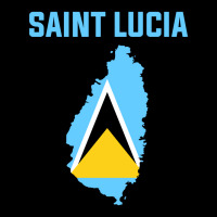 Saint Lucian Flag Inside Map Of Saint Lucia Vintag Fleece Short | Artistshot