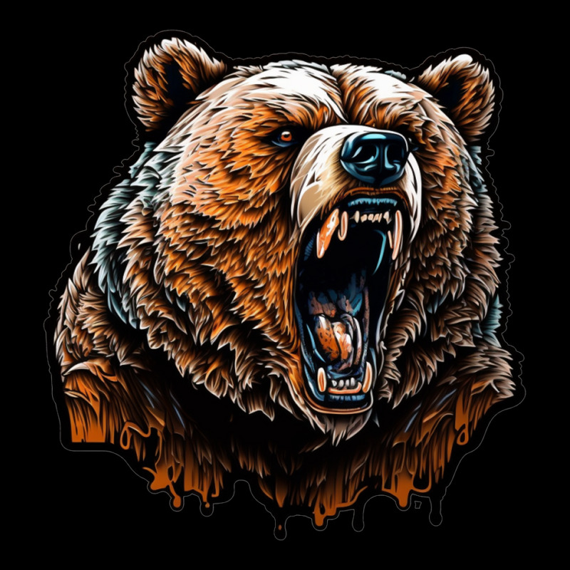 Bear Angry Long Sleeve Shirts by KiboJustice | Artistshot