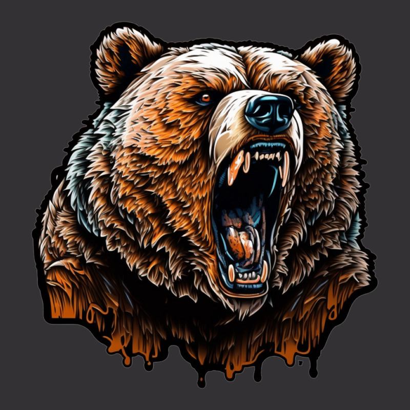 Bear Angry Vintage Short by KiboJustice | Artistshot