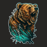 Bear Angry 3 Ladies Fitted T-shirt | Artistshot