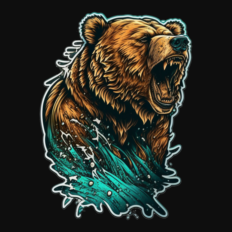 Bear Angry 3 Crop Top by KiboJustice | Artistshot