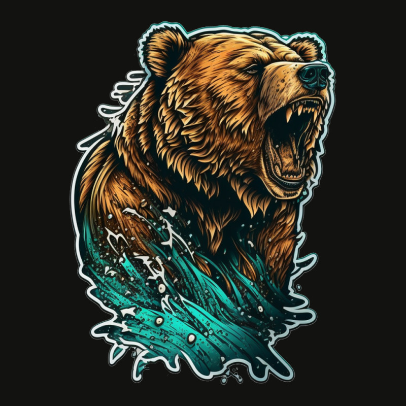 Bear Angry 3 Scorecard Crop Tee by KiboJustice | Artistshot