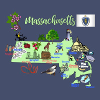 Tourism Map Of Massachusetts State Usa Major Citie Vintage Short | Artistshot