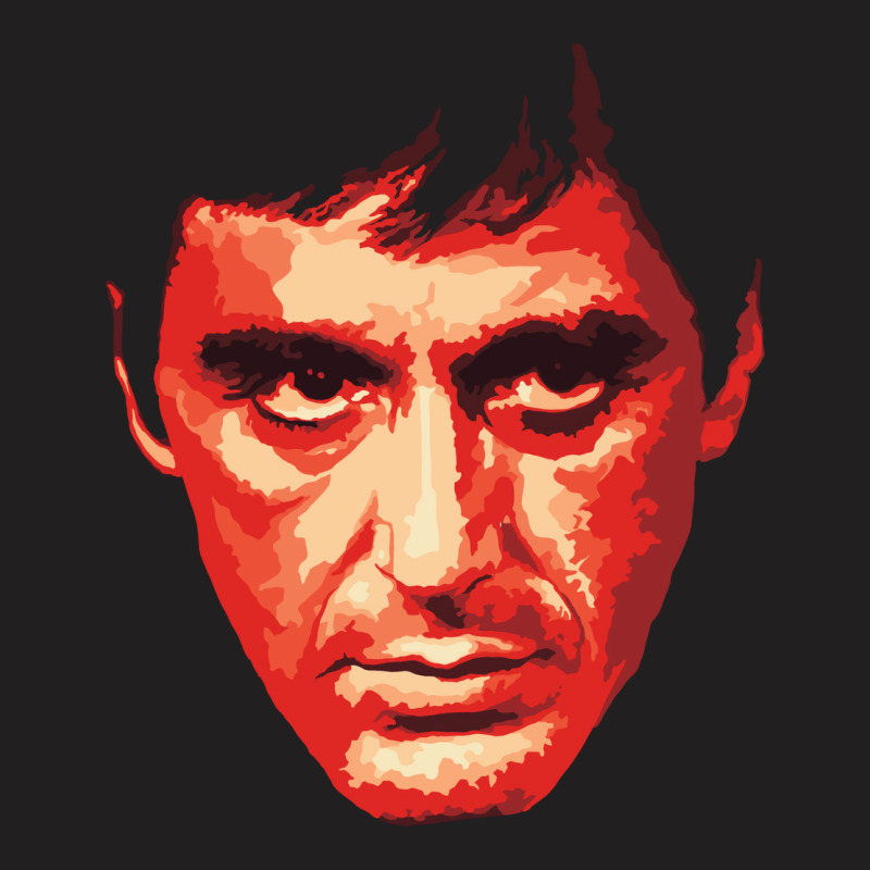 Scarface Tony Montana Pacino Gangster Pop Art Retr T-shirt | Artistshot